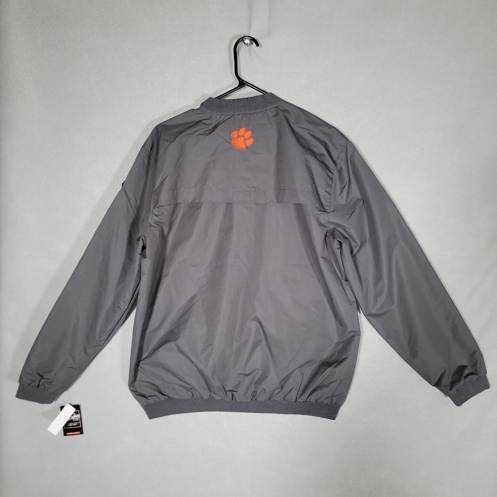 NWT Franchise Club Mens Clemson Tigers Gray Pullover Windbreaker Size Medium - Picture 8 of 11